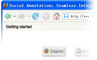 Install diigolet in Firefox