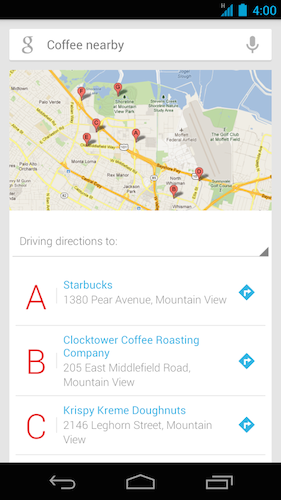 Google Maps Coffee Nearby