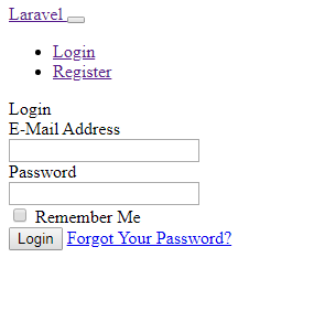 Laravel 7/6 Login Example